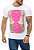CAMISETA RED FEATHER SKULL AND HEART NEON MASCULINA - Imagem 1