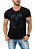 CAMISETA RED FEATHER NEON SKULL MASCULINA - Imagem 1