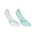 MEIA PUMA INVISÍVEL KIT 2 PARES BRANCO E VERDE 34 A 39 - Imagem 1