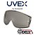 Lente de reposição UVEX  Stealth Supremo Ampla Visão (lente cinza) - Imagem 1