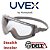Óculos UVEX Stealth com antiembaçante SUPREMO incolor ou cinza - Imagem 2