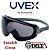 Óculos UVEX Stealth com antiembaçante SUPREMO incolor ou cinza - Imagem 3