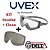 Óculos UVEX Stealth com antiembaçante SUPREMO incolor ou cinza - Imagem 4