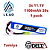 Bateria Lipo - 11.1V/3S(1 pack) - 1100mAh - 20c para AIRSOFT Leão - Imagem 3