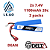 Bateria Lipo - 7.4V/2S - 1100mAh - 20c para AIRSOFT Leão - Imagem 3