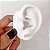 Brinco ear cuff 8 zircônias tarraxa - Imagem 2