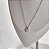 Colar entremeio moissanite 5mm com gota vazada cravejada corrente cadeadinho 45cm ródio - Imagem 3