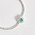 Pulseira Riviera 2.1 zircônia coração acqua com cravejado 16+4cm - Imagem 1