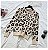 Conjunto feminino manga longa malha leopardo pulôver suéteres + calças de cintu - Imagem 17