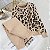 Conjunto feminino manga longa malha leopardo pulôver suéteres + calças de cintu - Imagem 20