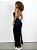 Vestido Feminino Longo em Ribana Costas Nua com Fivela Mila Ref. 1447 - Imagem 1