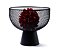 Centro de mesa em metal com base - preto - Imagem 2