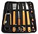 Kit Para Churrascos 360 Kit Churrasco Conjunto Talhes Para Churrasco - 10 Unidades - Imagem 1