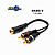 Cabo 1RCA x 2Jack RCA (Entrega só na Loja Física) - Imagem 1