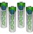 Pilhas Recarregáveis AA Bap 650 - 2700mAh com 4 pilhas - Imagem 2