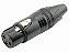 Conector XLR Fêmea de Linha Mxt C30FN3B Preto 3 Polos - Imagem 1