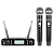 Microfone Sem Fio de Mão Skypix SK-PRO420 Duplo UHF Multi-frequêncial - Imagem 1
