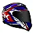 Capacete Razor Sharp vermelho/azul Norisk - Imagem 1