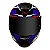 Capacete Razor Sharp vermelho/azul Norisk - Imagem 4