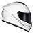 Capacete Hit Monocolor Branco RACE TECH - Imagem 1