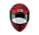 Capacete Hippo Glass vermelho fosco Helt - Imagem 5
