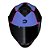 Capacete Hit Plus Preto/roxo RACE TECH - Imagem 5
