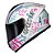 Capacete Hit Faster Branco/roxo RACE TECH - Imagem 3