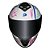 Capacete Hit Faster Branco/roxo RACE TECH - Imagem 5