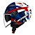 Capacete Orion SV denver azul vermelho Norisk - Imagem 3