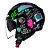 Capacete Orion SV Free preto roxo Norisk - Imagem 3
