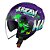 Capacete Orion SV Shine roxo azul Norisk - Imagem 3