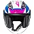 Capacete Airflow 2 Draze branco azul rosa LS2 - Imagem 3