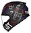 Capacete Hit Faster preto fosco vermelho RACE TECH - Imagem 2