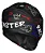 Capacete Hit Faster preto fosco vermelho RACE TECH - Imagem 4