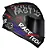 Capacete Hit Faster preto fosco vermelho RACE TECH - Imagem 1
