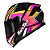 Capacete Hit Draw preto rosa RACE TECH - Imagem 3