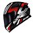 Capacete Hit Draw preto prata RACE TECH - Imagem 3