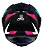 CAPACETE EAGLE STREET PRETO BRILHO/TIFANY/ROSA ASX - Imagem 3