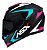 CAPACETE EAGLE STREET PRETO BRILHO/TIFANY/ROSA ASX - Imagem 1