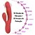 Vibrador ponto G com pulsação interna e estimulação clitoriana - Imagem 5