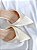 Scarpin Cannes OffWhite Cetim - Imagem 4