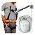Kit Epi para Altura - Cinto Paraquedista + Trava Quedas + 20m corda 12mm tripla capa - Imagem 1