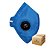 Máscara Pff2 Com Valvula Camper Azul CA 38944 - Caixa com 100 und - Imagem 1