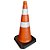 Cone Sinalização 75cm com Sapatas Laranja com Branco Refletivo PL4060 - Plastcor - Imagem 1