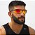 Oculos Epi Esportivo Neon Lente Vermelho Espelhado Steelflex CA 40906 - Imagem 3