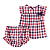 Kit com 2 Peças Regata Xadrez e Shorts - Imagem 3