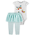 Kit com 2 Peças Body Manga Curta e Calça com Saia - Imagem 1