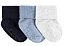 KIT 3 PARES DE MEIA AZUL 12-24M - Imagem 1