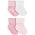 KIT 4 PARES DE MEIA CHENILLE ROSA 12-24M - Imagem 1