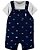 Jardineira Shorts com Camiseta - Imagem 1